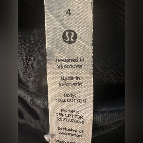 LULULEMON Black Jogger Pants with Pockets Women's Size 4 - Picture 4 of 5